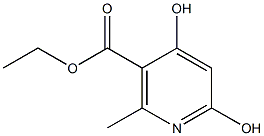 ETHYL 4,6-DIHYDROXY-2-METHYLNICOTINATE Structure