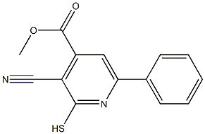 METHYL 3-CYANO-2-MERCAPTO-6-PHENYLISONICOTINATE Structure
