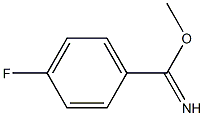 METHYL 4-FLUOROBENZENECARBOXIMIDOATE Structure