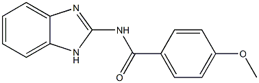 N-(1H-BENZOIMIDAZOL-2-YL)-4-METHOXY-BENZAMIDE Structure