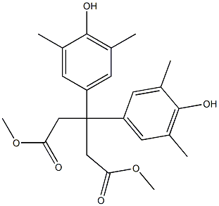 dimethyl 3,3-di(4-hydroxy-3,5-dimethylphenyl)pentanedioate Structure