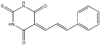 5-(3-phenylprop-2-enylidene)-2-thioxohexahydropyrimidine-4,6-dione 구조식 이미지