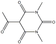 5-acetyl-1,3-dimethylhexahydropyrimidine-2,4,6-trione 구조식 이미지