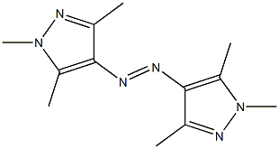 1,3,5-trimethyl-4-[2-(1,3,5-trimethyl-1H-pyrazol-4-yl)diaz-1-enyl]-1H-pyrazole Structure