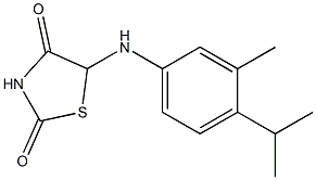 5-(4-isopropyl-3-methylanilino)-1,3-thiazolane-2,4-dione 구조식 이미지