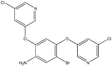 5-bromo-2,4-di[(5-chloro-3-pyridyl)oxy]aniline Structure