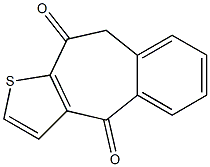 9,10-dihydro-4H-benzo[4,5]cyclohepta[b]thiophene-4,10-dione 구조식 이미지