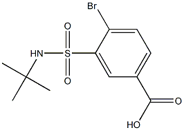 4-bromo-3-[(tert-butylamino)sulfonyl]benzoic acid Structure