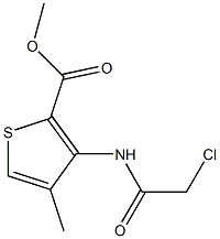 methyl 3-[(2-chloroacetyl)amino]-4-methylthiophene-2-carboxylate 구조식 이미지