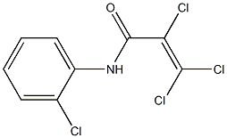 2,3,3-trichloro-N-(2-chlorophenyl)acrylamide Structure