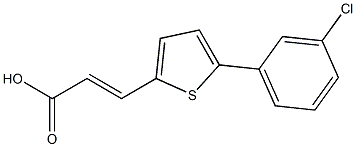 3-[5-(3-chlorophenyl)thien-2-yl]acrylic acid Structure