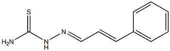 2-(3-phenylprop-2-enylidene)hydrazine-1-carbothioamide 구조식 이미지