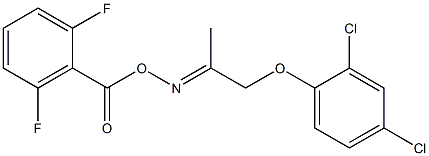 2-[({[2-(2,4-dichlorophenoxy)-1-methylethylidene]amino}oxy)carbonyl]-1,3-difluorobenzene 구조식 이미지