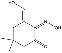 5,5-dimethyl-1,2,3-cyclohexanetrione 1,2-dioxime Structure