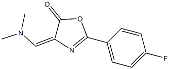 4-[(E)-(dimethylamino)methylidene]-2-(4-fluorophenyl)-1,3-oxazol-5(4H)-one Structure