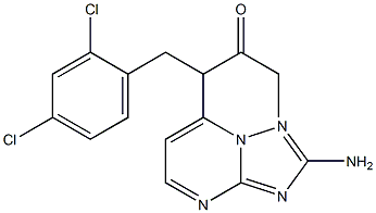 2-(2-amino[1,2,4]triazolo[1,5-a]pyrimidin-7-yl)-1-(2,4-dichlorophenyl)-3-pentanone Structure