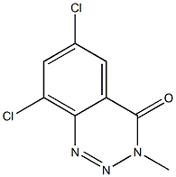 6,8-dichloro-3-methyl-1,2,3-benzotriazin-4(3H)-one Structure