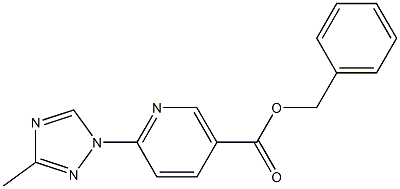 benzyl 6-(3-methyl-1H-1,2,4-triazol-1-yl)nicotinate 구조식 이미지