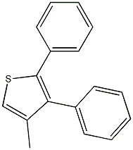 4-methyl-2,3-diphenylthiophene 구조식 이미지