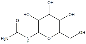 N-[3,4,5-trihydroxy-6-(hydroxymethyl)tetrahydro-2H-pyran-2-yl]urea 구조식 이미지