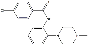 4-chloro-N-[2-(4-methylpiperazino)phenyl]benzenecarboxamide Structure