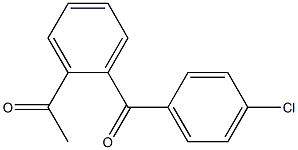 1-[2-(4-chlorobenzoyl)phenyl]ethan-1-one 구조식 이미지