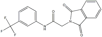 N1-[3-(trifluoromethyl)phenyl]-2-(1,3-dioxo-2,3-dihydro-1H-isoindol-2-yl)acetamide 구조식 이미지