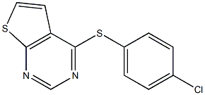 4-[(4-chlorophenyl)thio]thieno[2,3-d]pyrimidine 구조식 이미지