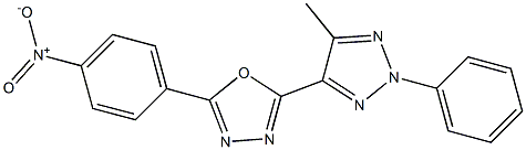 2-(5-methyl-2-phenyl-2H-1,2,3-triazol-4-yl)-5-(4-nitrophenyl)-1,3,4-oxadiazole 구조식 이미지