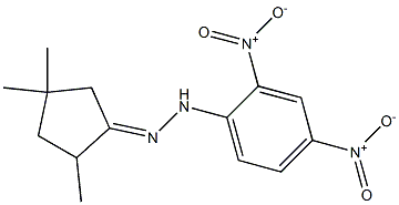 2,4,4-trimethylcyclopentan-1-one 1-(2,4-dinitrophenyl)hydrazone 구조식 이미지