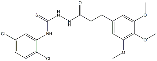 N1-(2,5-dichlorophenyl)-2-[3-(3,4,5-trimethoxyphenyl)propanoyl]hydrazine-1-carbothioamide Structure