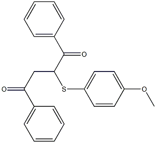 2-[(4-methoxyphenyl)sulfanyl]-1,4-diphenyl-1,4-butanedione 구조식 이미지