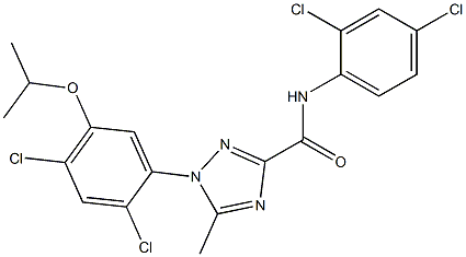 1-(2,4-dichloro-5-isopropoxyphenyl)-N-(2,4-dichlorophenyl)-5-methyl-1H-1,2,4-triazole-3-carboxamide Structure