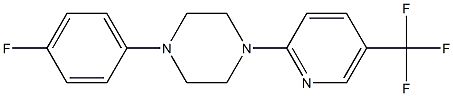 1-(4-fluorophenyl)-4-[5-(trifluoromethyl)-2-pyridinyl]piperazine 구조식 이미지