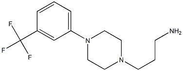 3-{4-[3-(trifluoromethyl)phenyl]piperazin-1-yl}propan-1-amine 구조식 이미지