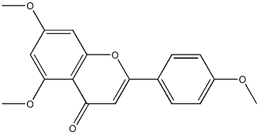 5,7-dimethoxy-2-(4-methoxyphenyl)-4H-chromen-4-one Structure