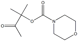 1,1-dimethyl-2-oxopropyl morpholine-4-carboxylate Structure