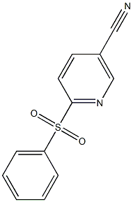 6-(phenylsulfonyl)nicotinonitrile 구조식 이미지