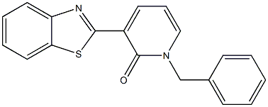 3-(1,3-benzothiazol-2-yl)-1-benzyl-2(1H)-pyridinone Structure