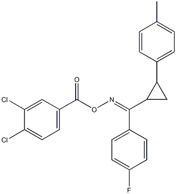 1,2-dichloro-4-{[({(4-fluorophenyl)[2-(4-methylphenyl)cyclopropyl]methylene}amino)oxy]carbonyl}benzene Structure