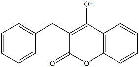 3-benzyl-4-hydroxy-2H-chromen-2-one 구조식 이미지