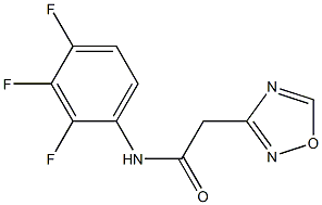 N1-(2,3,4-trifluorophenyl)-2-(1,2,4-oxadiazol-3-yl)acetamide 구조식 이미지