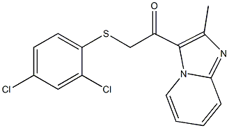 2-[(2,4-dichlorophenyl)sulfanyl]-1-(2-methylimidazo[1,2-a]pyridin-3-yl)-1-ethanone Structure