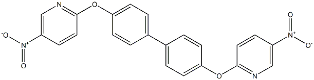 5-nitro-2-({4'-[(5-nitropyridin-2-yl)oxy][1,1'-biphenyl]-4-yl}oxy)pyridine 구조식 이미지