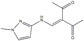 3-{[(1-methyl-1H-pyrazol-3-yl)amino]methylidene}pentane-2,4-dione Structure