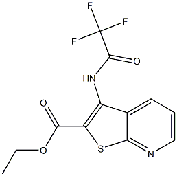 ethyl 3-[(2,2,2-trifluoroacetyl)amino]thieno[2,3-b]pyridine-2-carboxylate Structure