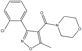 [3-(2-chlorophenyl)-5-methyl-4-isoxazolyl](morpholino)methanone Structure