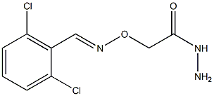 2-{[(2,6-dichlorobenzylidene)amino]oxy}ethanohydrazide 구조식 이미지