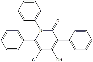 5-chloro-4-hydroxy-1,3,6-triphenyl-1,2-dihydropyridin-2-one Structure