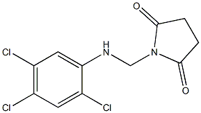 1-[(2,4,5-trichloroanilino)methyl]pyrrolidine-2,5-dione Structure